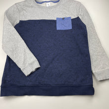 Load image into Gallery viewer, Boys Target, grey &amp; navy fleece lined sweater, GUC, size 12,  