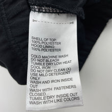 Load image into Gallery viewer, Girls Adidas, black &amp; gold zip up track top, light pilling, FUC, size 2,  