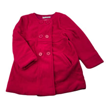 Load image into Gallery viewer, Girls Target, red cotton lined fleece jacket / coat, GUC, size 3,  