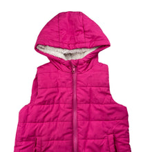 Load image into Gallery viewer, Girls Mango, hooded puffer vest / sleeveless jacket, FUC, size 4,  