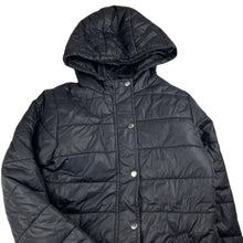 Load image into Gallery viewer, Girls Target, black puffer jacket / coat, L: 57cm, EUC, size 12,  