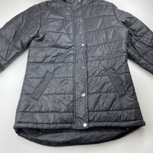 Load image into Gallery viewer, Girls Target, black puffer jacket / coat, L: 57cm, EUC, size 12,  
