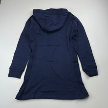 Load image into Gallery viewer, Girls Lily &amp; Dan, navy fleece lined sweater dress, NEW, size 6, L: 56cm