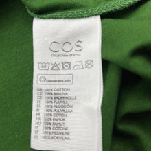 Load image into Gallery viewer, Girls COS, green lightgweight cotton long sleeve dress, no size, armpit to armpit: 33.5cm, shoulder to cuff: 42cm, EUC, size 6, L: 62cm