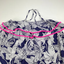 Load image into Gallery viewer, Girls Piping Hot, floral lightweight summer dress, EUC, size 5, L: 60cm