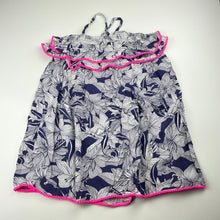 Load image into Gallery viewer, Girls Piping Hot, floral lightweight summer dress, EUC, size 5, L: 60cm