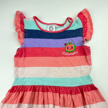 Load image into Gallery viewer, Girls CoComelon, cotton casual dress, wash fade, FUC, size 3, L: 49cm