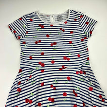 Load image into Gallery viewer, Girls Target, cotton casual dress, cherries, FUC, size 9, L: 66cm