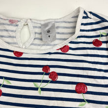 Load image into Gallery viewer, Girls Target, cotton casual dress, cherries, FUC, size 9, L: 66cm