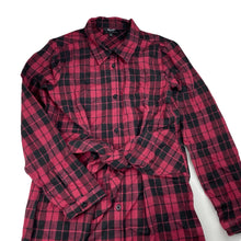 Load image into Gallery viewer, Girls Bardot Junior, checked cotton shirt dress, EUC, size 12, L: 80cm at front
