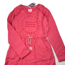 Load image into Gallery viewer, Girls Piping Hot, cotton casual long sleeve dress, NEW, size 12, L: 75cm approx