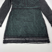 Load image into Gallery viewer, Girls Bardot Junior, black lace long sleeve dress, EUC, size 10, L: 70cm