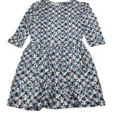 Load image into Gallery viewer, Girls L&amp;D, viscose geometric print dress, EUC, size 12, L: 67cm