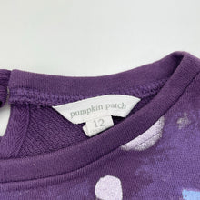 Load image into Gallery viewer, Girls Pumpkin Patch, purple long sleeve dress, deer, EUC, size 12, L: 75cm approx