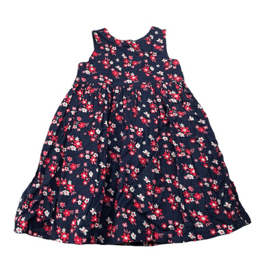 Girls Tiny Little Wonders, lined floral corduroy cotton dress, EUC, size 1, L: 48cm