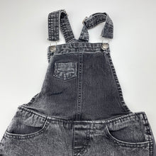 Load image into Gallery viewer, Girls Miss Understood, stretch denim overalls / shortalls, GUC, size 7,  