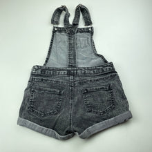 Load image into Gallery viewer, Girls Miss Understood, stretch denim overalls / shortalls, GUC, size 7,  