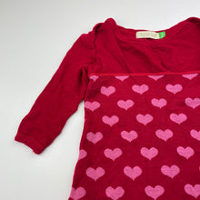 Load image into Gallery viewer, Girls Lily &amp; Dan, lightweight merino wool dress, FUC, size 2, L: 41cm