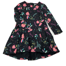 Load image into Gallery viewer, Girls Target, floral cotton long sleeve dress, EUC, size 4, L: 50cm at front