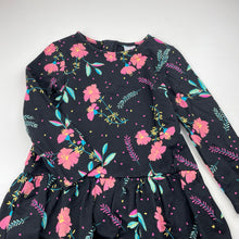 Load image into Gallery viewer, Girls Target, floral cotton long sleeve dress, EUC, size 4, L: 50cm at front