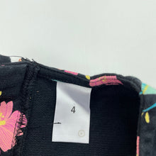Load image into Gallery viewer, Girls Target, floral cotton long sleeve dress, EUC, size 4, L: 50cm at front