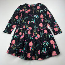 Load image into Gallery viewer, Girls Target, floral cotton long sleeve dress, EUC, size 4, L: 50cm at front