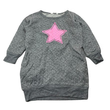 Load image into Gallery viewer, Girls Milkshake, grey lightweight sweater dress, EUC, size 4, L: 46cm