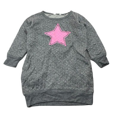 Girls Milkshake, grey lightweight sweater dress, EUC, size 4, L: 46cm