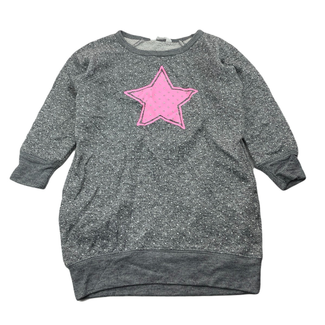 Girls Milkshake, grey lightweight sweater dress, EUC, size 4, L: 46cm