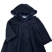 Load image into Gallery viewer, Girls Juedi Apres-Midi, navy wool blend jacket / coat, L: 49cm, GUC, size 2,  