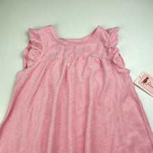 Load image into Gallery viewer, Girls Floatimini, pink terry dress, NEW, size 6, L: 66cm