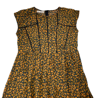 Girls RUSTY, lightweight animal print dress, armpit to armpit: 40cm, GUC, size 10-12, L: 76cm