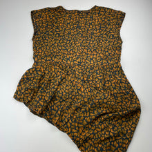 Load image into Gallery viewer, Girls RUSTY, lightweight animal print dress, armpit to armpit: 40cm, GUC, size 10-12, L: 76cm