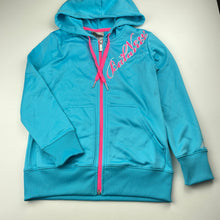 Load image into Gallery viewer, Girls New Balance, fleece lined zip up track top, small mark back, FUC, size 8,  