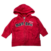Load image into Gallery viewer, Boys Mango, fleece lined zip hoodie sweater, wash fade, FUC, size 1,  