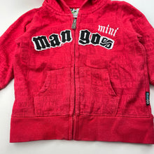 Load image into Gallery viewer, Boys Mango, fleece lined zip hoodie sweater, wash fade, FUC, size 1,  