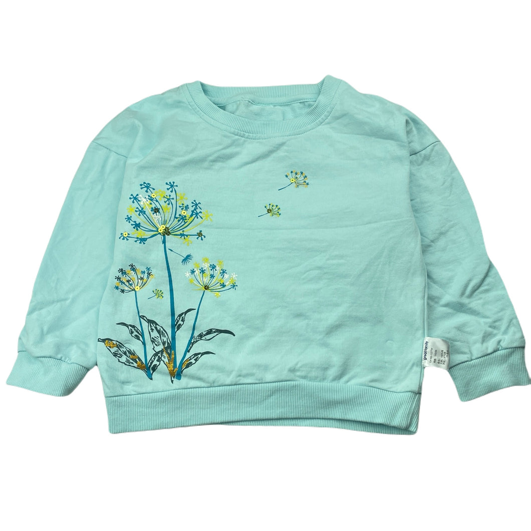 Girls Great Family, lightweight cotton sweater / top, EUC, size 5,  