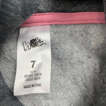 Load image into Gallery viewer, Girls H&amp;T, grey fleece lined hoodie sweater, GUC, size 7,  