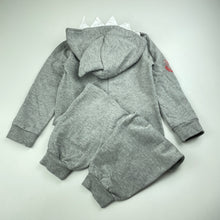 Load image into Gallery viewer, Boys Ladybird, shark fleece lined zip romper, EUC, size 2-3,  