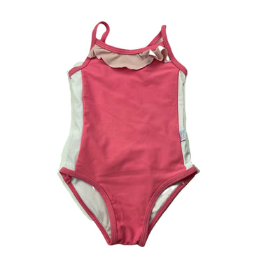 Girls White Soda, swim one-piece, small marks, FUC, size 2,  