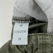 Load image into Gallery viewer, Boys Target, khaki cotton cargo pants, adjustable, Inside leg: 65cm, GUC, size 12,  