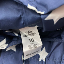 Load image into Gallery viewer, Girls Miss Understood, navy lightweight spray jacket, small mark lower back, FUC, size 10,  