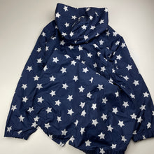 Load image into Gallery viewer, Girls Miss Understood, navy lightweight spray jacket, small mark lower back, FUC, size 10,  
