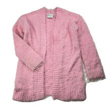 Load image into Gallery viewer, Girls B Collection, soft fluffy pink &amp; silver cardigan, GUC, size 4,  