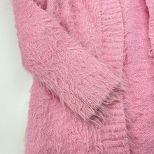 Load image into Gallery viewer, Girls B Collection, soft fluffy pink &amp; silver cardigan, GUC, size 4,  