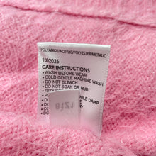Load image into Gallery viewer, Girls B Collection, soft fluffy pink &amp; silver cardigan, GUC, size 4,  