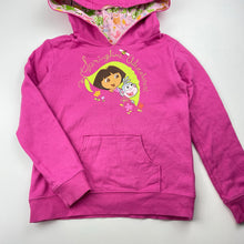 Load image into Gallery viewer, Girls Dora the Explorer, cotton hoodie sweater, FUC, size 6,  