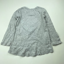 Load image into Gallery viewer, Girls Cotton On, grey marle long sleeve top, heart, GUC, size 5,  