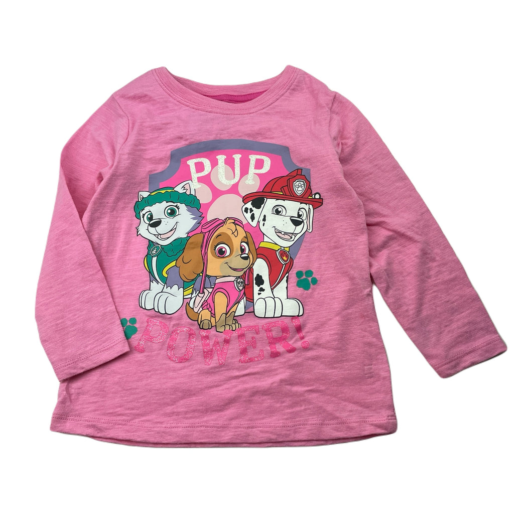 Girls Nickelodeon, Paw Patrol long sleeve t-shirt / top, GUC, size 3,  