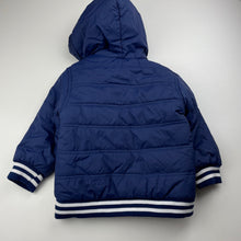 Load image into Gallery viewer, Boys H&amp;T, navy hooded jacket / coat, GUC, size 3,  